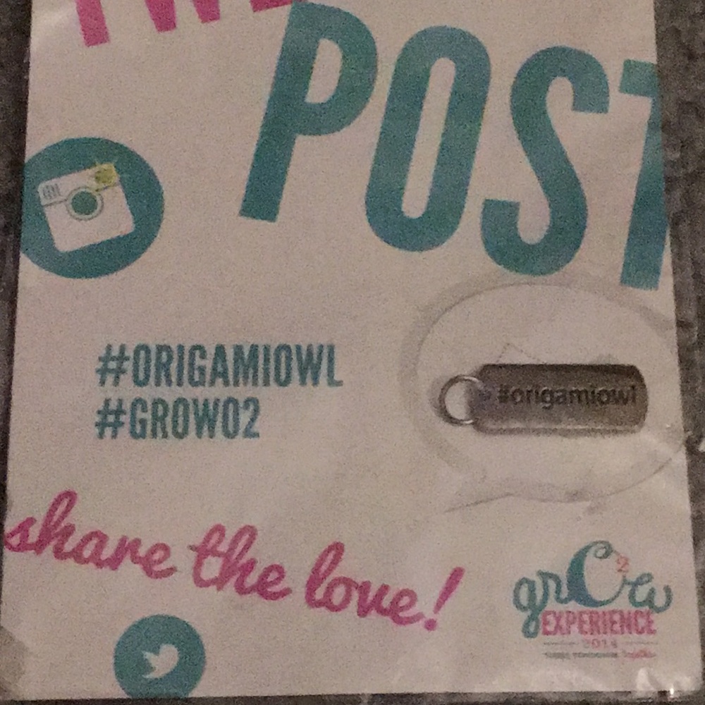 Origami owl tagged charm
